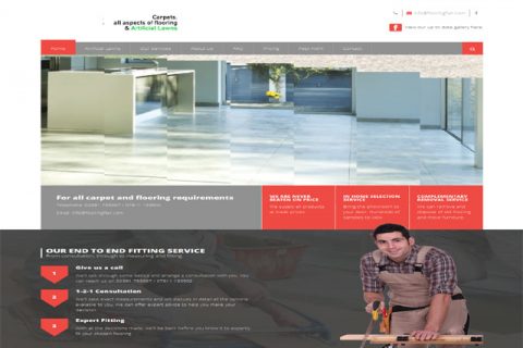 Business Website Development by web wavers - flooring flair